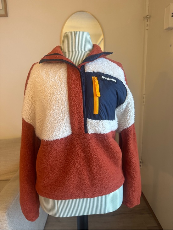 Columbia Jackets & Blazers - Columbia Sherpa Fleece Colorblock Snap Pullover Women’s Small